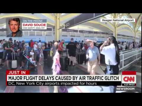 CNN News August 16 2015 Computer glicth caused flight delays