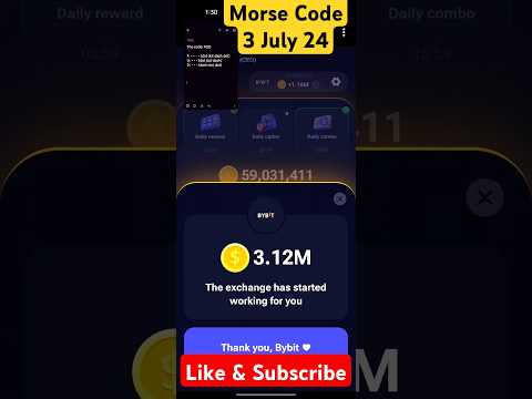 3 July Hamster MorseCode #morsecode #hamsterkombat #hamsterkombatdailycombo #hamsterkombattodaycode