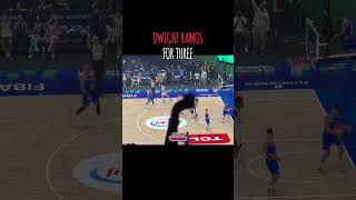 DWIGHT RAMOS FOR THREE | GILAS PILIPINAS VS ITALY | FIBA WORLD CUP 2023 #fibaworldcup #gilas