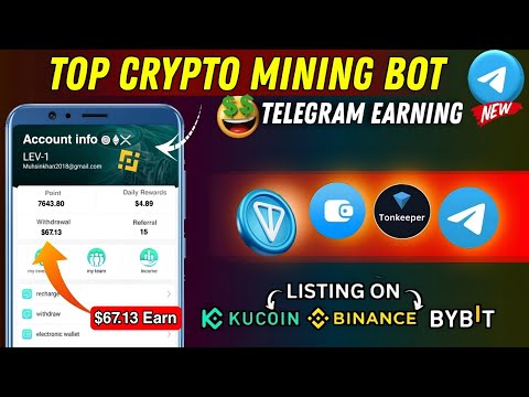 Top 2 Crypto Mining BOT In 2024 #telegrambot  Best Telegram Tap-To-Mine Bot | Best TAP 2 EARN MONEY