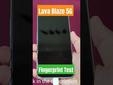 Lava Blaze 5G- Fingerprint Lock Test #shorts #youtubeshorts #lavablaze5g #budgetsmartphone #unboxing