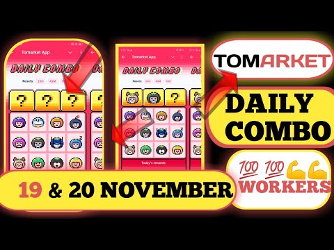 tomarket daily combo 19 & 20 november | tomarket daily combo today 19 november | tomarket airdrops