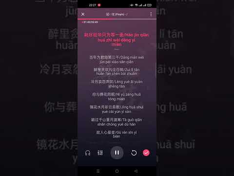 Táng hoa - Doãn Tích Miên ( 葬花 - 尹昔眠) Pinyin Karaoke