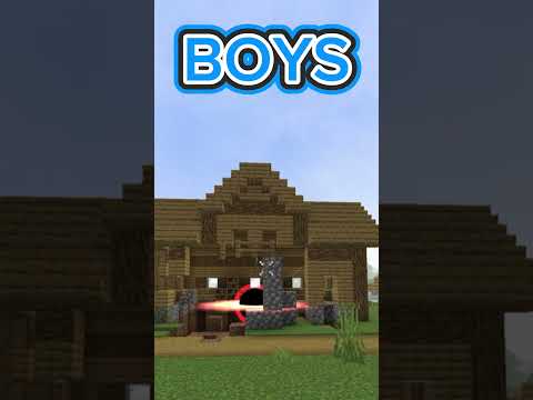 BOYS VS GIRLS MINECRAFT!