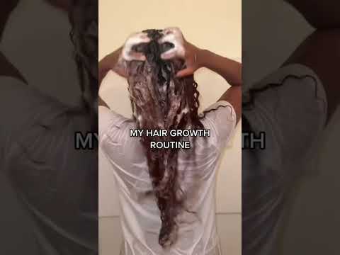 My hair growth routine #naturalhair #haircare #hairgrowth #curlyhair #4chair