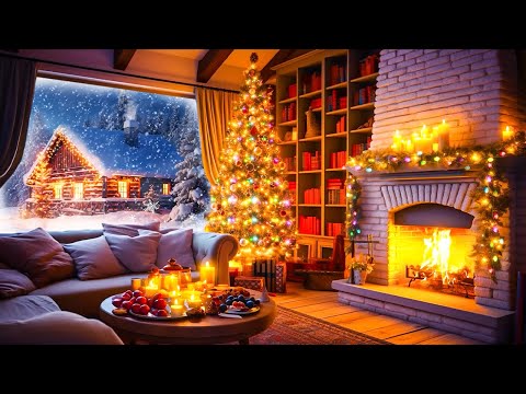 1 Hours Classical Christmas Music With Fireplace 🎅 Christmas Fireplace Background 🔥 Merry Christmas