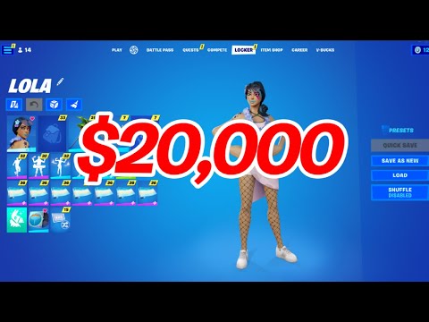 $20,000 FORTNITE LOCKER (1,500+ SKINS)