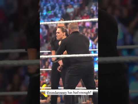 Ronda Rousey has had enough kicking security guys in the WWE Friday Night Smackdown #shorts