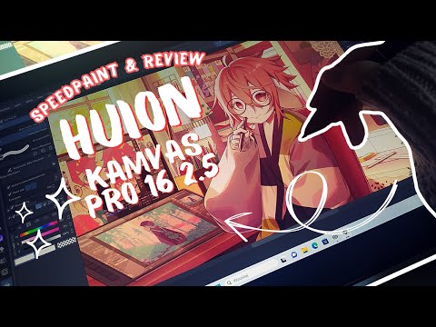 drawing with huion kamvas pro 16 2.5 ✦  speedpaint & review 【CLIP STUDIO PAINT】