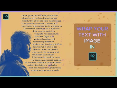 WRAP A TEXT AROUND IMAGE LIKE MAGAZING COVER EXPLAINED QUICKLY IN PHOTOSHOP CC