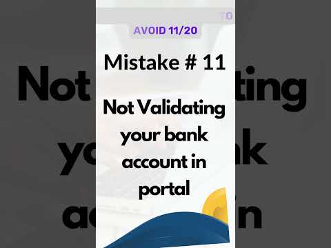 Income tax mistake 11/20 Not validating bank account in IT portal #taxfiling #taxtips #taxconsultant