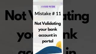 Income tax mistake 11/20 Not validating bank account in IT portal #taxfiling #taxtips #taxconsultant