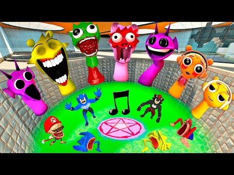 💥 TOXIC POOL NEW HORROR INCREDIBOX SPRUNKI SONG FAMILY SIMON LIME PINKI DURPLE SPARTAN KICKING Gmod