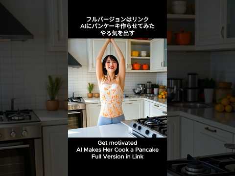 AI Makes Her Cook a Pancake #shorts #Hiroyuki #Pancake