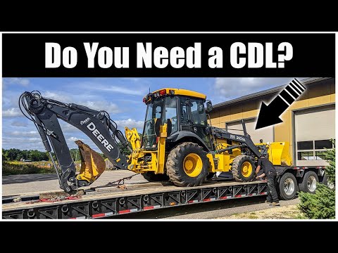 When Do You Need a CDL to Haul Equipment | Commercial Drivers License