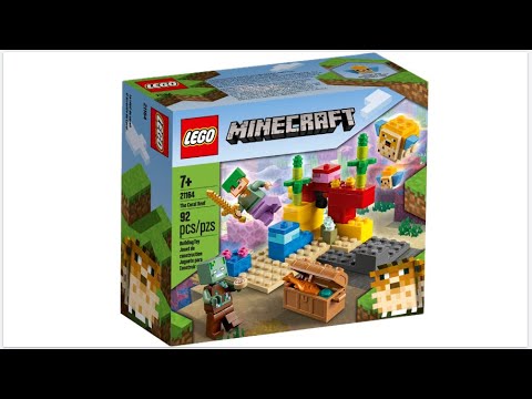 Lego Minecraft coral reef unboxing