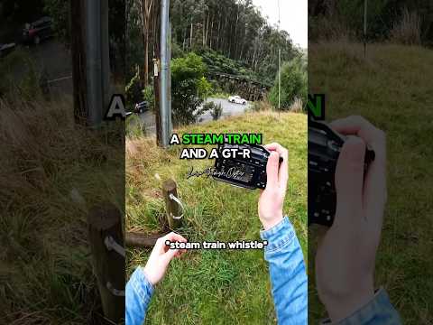 A Steam Train And A GT-R - POV Car Photography (Sony a6400 + Sigma 56mm f1.4)