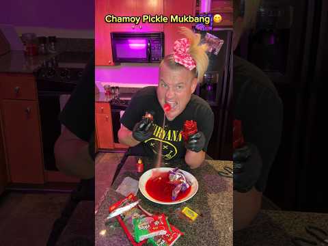 🌶️🍭 Chamoy Pickle MUKBANG #mukbang #chamoypickle #chamoy #chamoycandy