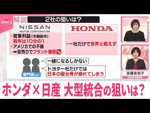 【解説】大型統合の狙いは？  ホンダ×日産、経営統合へ協議入り