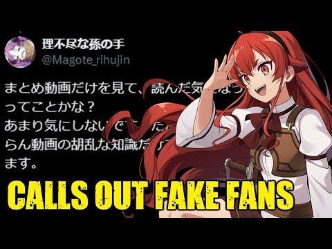 Mushoku Tensei Author Calls Out Fake Anime and Manga Fans