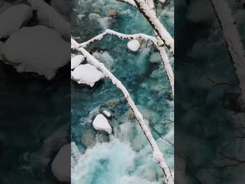 Hokkaido hotspring blue river