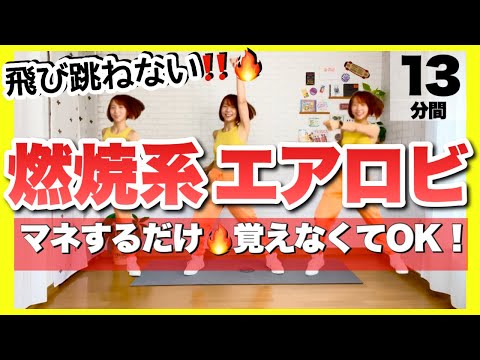 【 マネするだけ！覚えなくてOK！ 】燃焼系エアロビクスで楽しくダイエットダンス