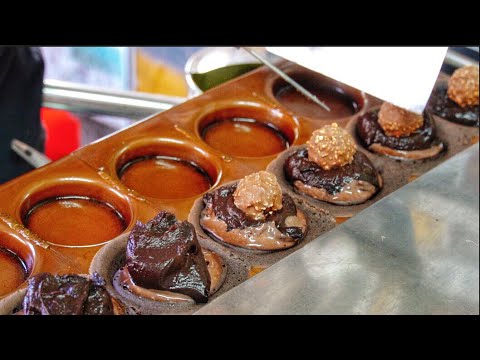 New Wheel Pies Flavors With Different Color  /獨特口味車輪餅，搭配三種不同顏色的餅皮 - Taiwanese Street Food