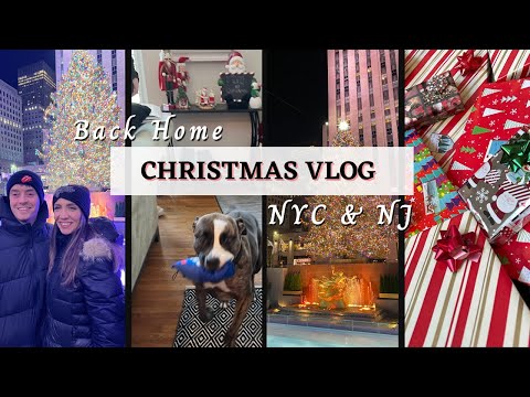 Christmas Vlog: Gingerbread Houses, NYC, Beach Swim & My Boyfriend's First American Christmas