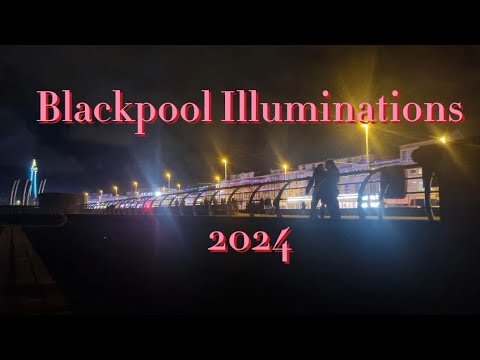 Blackpool Illuminations 2024. A Walk Along the Golden Mile