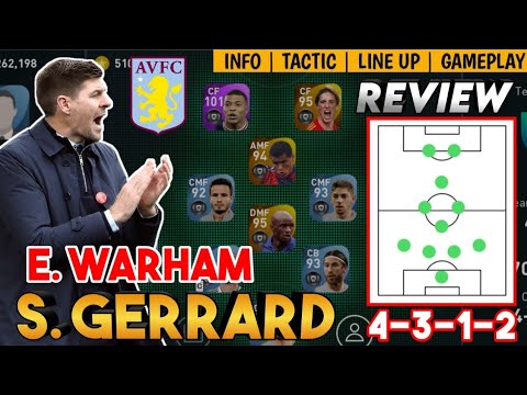 REVIEW STEVEN GERRARD 4312 (E. WARHAM) | ASTON VILLA MANAGER | PES 2021 MOBILE