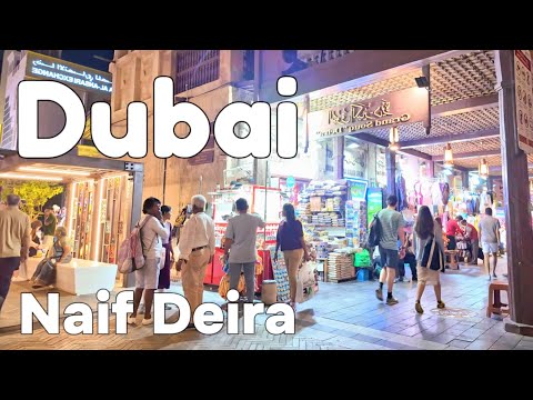 Dubai 🇦🇪 Gold Souk, Naif Deira District, Al Seef [4K] Walking Tour