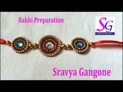 Rakhi making with handmade / How to make Rakhi for raksha bandhan