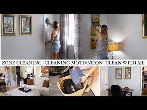 DECLUTTER + ORGANIZE | ZONE CLEANING | DAILY CLEANING MOTIVATION | CLEAN WITH ME