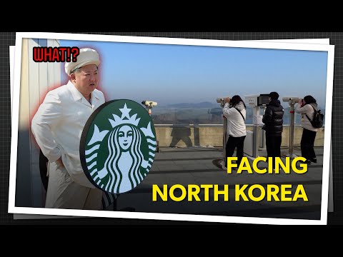 Starbucks with North Korean view: Triumph of capitalism or historical symbol?