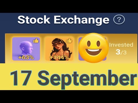 x empire investment fund 17 september | today combo | stock exchange