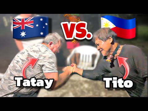 My Filipino Uncle Arm Wrestled my Dad!