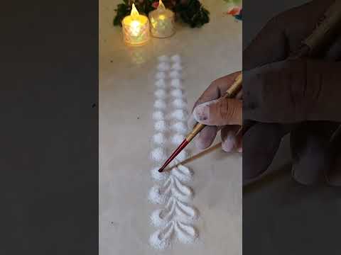 Easy beginners rangoli #shortsfeed #shots #trending #viral #shorts #diwalirangoli