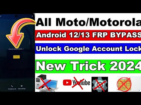 Motorola Frp Bypass Android 14 Done ✅ | Setting Not Open ❌ | Moto All Frp Unlock