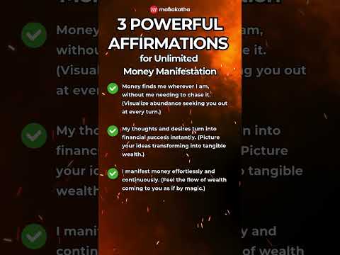 3 Affirmations for Unlimited Money Manifestation