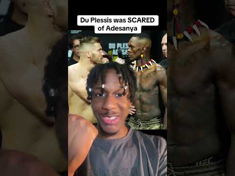 Du Plessis was SCARED Of Adesanya #ufc #mma #israeladesanya #dricusduplessis