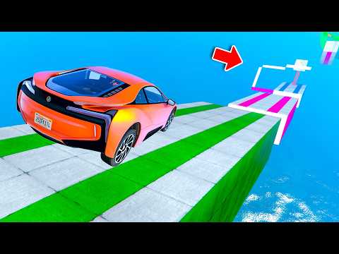 77.777% Gamers Can't Stop Falling in this GTA 5 Parkour Race | 4K | GTA Gameplay for TikTok & YT