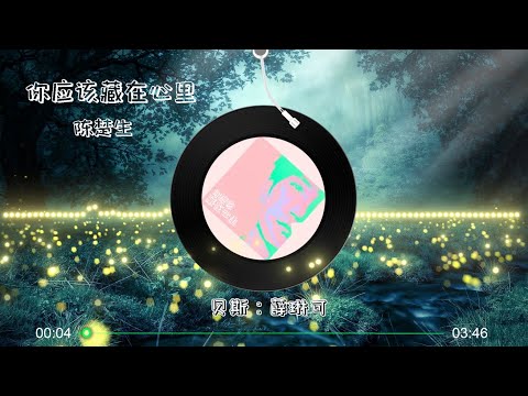 【你应该藏在心里】陈楚生 - 最新歌曲（暗恋一个人是什么感觉，也许就像欣赏一朵云。 够不着，听不见，望得到。）LRC歌词 |  New Chinese Songs in September 2021