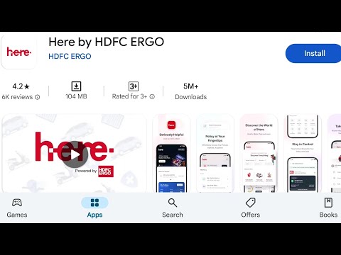 How To Install Here By HDFC ERGO App's | How To Download Here By HDFC ERGO App's