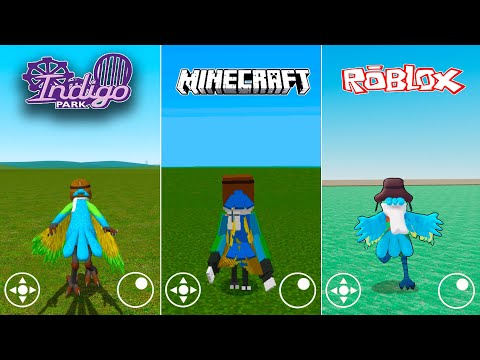 What if I Become Mollie Macaw MINECRAFT vs ROBLOX vs Indigo Park