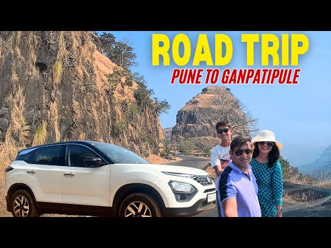 Pune to Ganpatipule Road Trip 2025 | via Bhor Varandha Ghat | Worst Road Condition | Tata Harrier