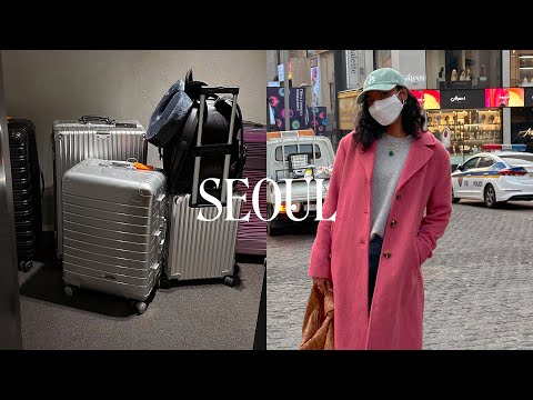 KOREA VLOG | shopping, eating street food, & makeup haul