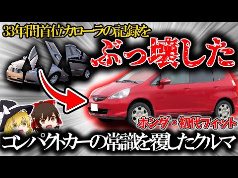 【衝撃】33年間のカローラ伝説をぶっ壊したホンダの革命車・初代フィット【ゆっくり解説】