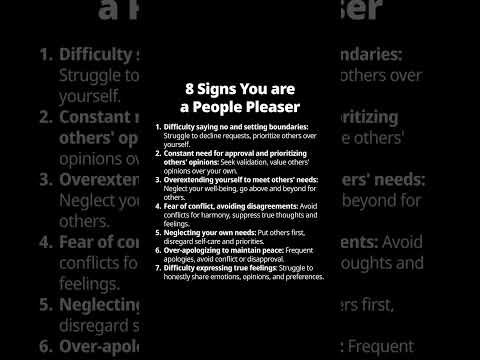 8 Signs You are a People Pleaser