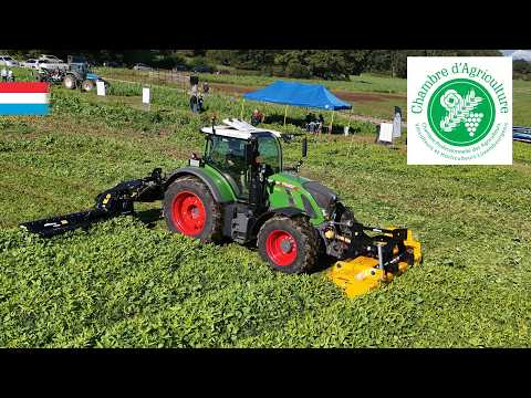 Breaking Covercrops - Field demonstration | Cutter & prism roller + mulcher | Luxembourg 2024