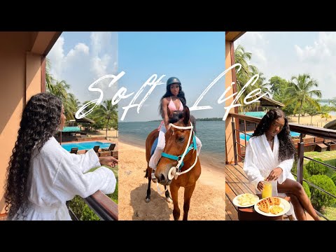 GHANA Travel Vlog: Aqua Safari Luxury Resort | Jet skiing, Horseback Riding and Soft Life Vibes